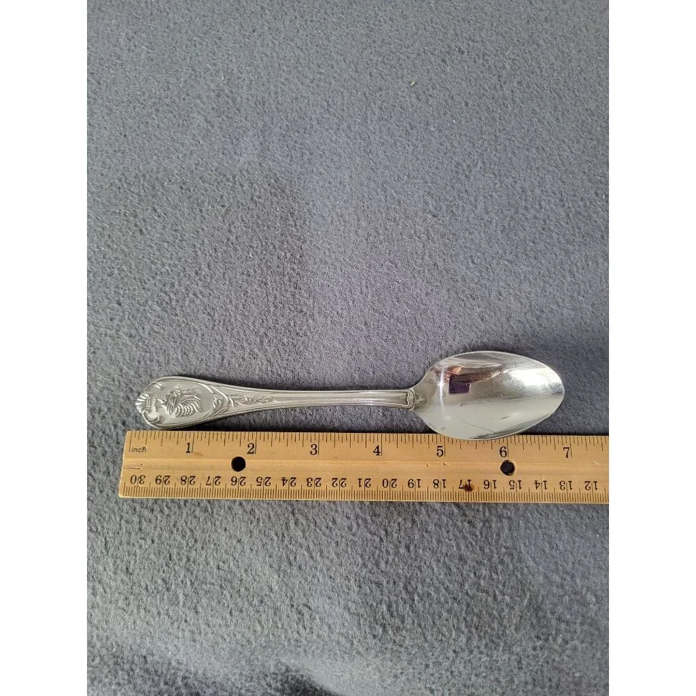 Rooster Chicken Farmhouse Set of 2 Teaspoons Stainless Steel Decorative